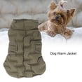 thumbnail image 3 of Dog Winter Jacket, Water Resistant Coat Warm Reflective Windproof Fleece Interior for Medium and Large Dogs, Water Resistant Dog Warm Coat Reflective Strip Dog Coat Stylish, 3 of 7