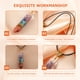 thumbnail image 4 of Collar de cuero con piedra natural y piedra puntiaguda hexagonal para mujer, 4 of 7