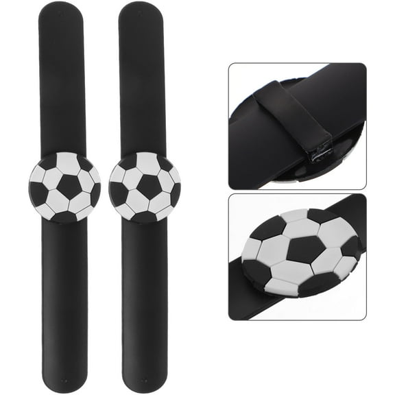 Raindrops 4Pcs Black Slap Bracelets Party Favors with Creative Pattern Wristbands for Decor