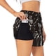 thumbnail image 1 of Balery Wine Seamless Pantalones cortos deportivos para mujer con forro y dos bolsillos, elásticos, para entrenamiento, gimnasio, yoga-X-Large, 1 of 7