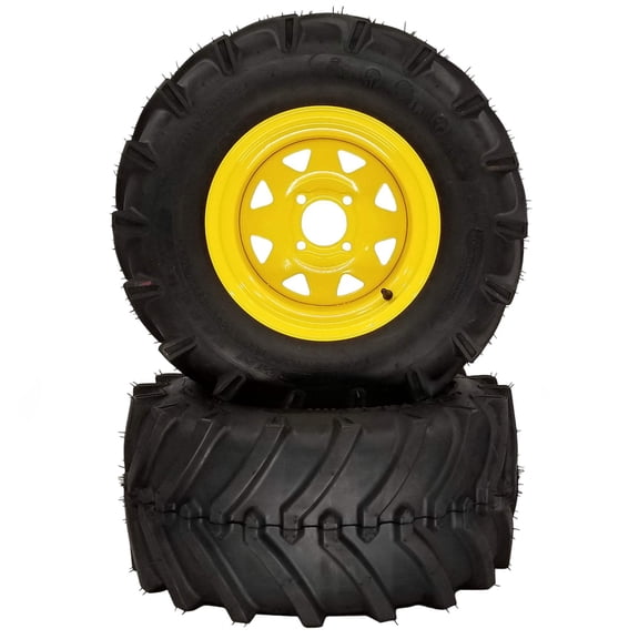 (2) Aggressive Tire Assemblies 24x12.00-12 Fits John Deere ZTrak Pro TCA17309