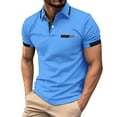 thumbnail image 2 of Caqnni Polo Shirts for Men, Fitted Golf Shirts for Men and Mens Polo Shirts Short Sleeve (BU1,XL), 2 of 4