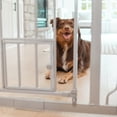 thumbnail image 6 of Carlson Extra Tall Walk-Through Pet Gate, Platinum, 36" H x 29"-36.5" L, with 4-inch Extension, Includes Pressure and Wall Mount Kits, 6 of 10