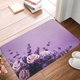 thumbnail image 4 of Balery Lavender Roses Arrangement Felpudo de franela, resistente a las manchas y a la decoloración, para uso interior y exterior, fácil de limpiar, 40 x 60 cm, 4 of 7