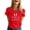 Red, variant on Aayomet Sparkly Tops For Women Summer Tops for Women Crewneck Loose Fit Soft,White L