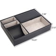 thumbnail image 3 of ORUYROP Dresser Valet Tray Organizer Black w/ 5 Compartments, 3 of 5