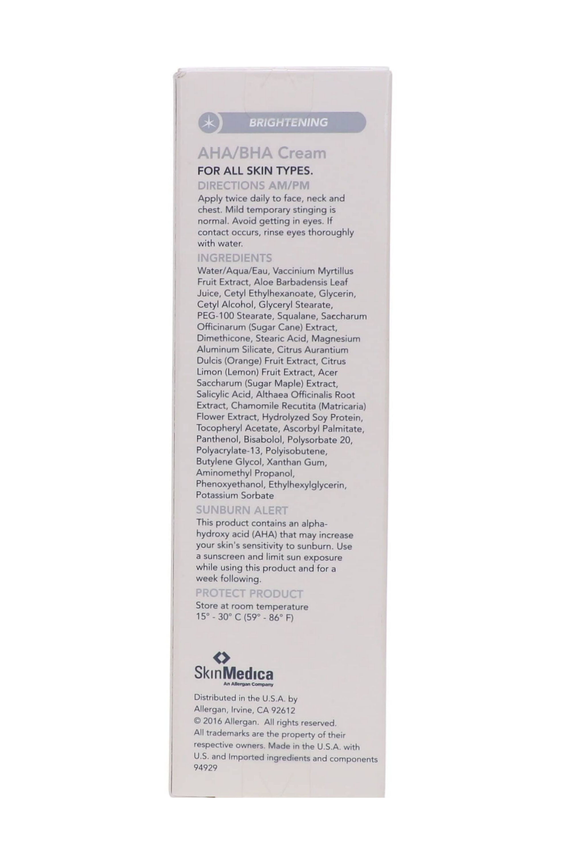 SkinMedica AHA/BHA Cream 2 oz