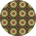 thumbnail image 1 of Ahgly Company Indoor Round Patterned Cookie Brown Area Rugs, 8' Round, 1 of 1