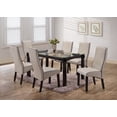 thumbnail image 6 of Eugene Parsons Dining Chairs, Gray Faux Leather, (Set of 2), 6 of 7