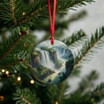 thumbnail image 3 of Victoria Falls Zimbabwe Zambia Africa Christmas Tree Holiday Round Ceramic Ornament, 3 of 7