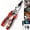 Red, variant on 4-in-1 Wire Stripping and Testing Pliers, Multifunctional Electrical Tool Set, Machine Cable Cutter Crimper Twister Digital Voltage Tester Pliers