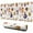 Halloween Treats Pattern, variant on Long Mouse Pads for Desk,Halloween Vintage Halloween Posters Desk Mats on Top Of Desks, Desk Mouse Pad Extra Large with 3mm Non-Slip Base and Stitched Edge for Gaming,Office,Work,Home 31.5x11.8in