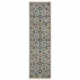 thumbnail image 6 of HomeRoots 508010 2 x 8 ft. Oriental Power Loom Stain Resistant Runner Rug with Fringe Multi Color, 6 of 10