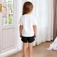 thumbnail image 6 of BLTIBY Girls Boys Casual Shorts Toddler Cotton Shorts Summer Lightweight Elastic Waisted Short Pants Black 3-6 Months, 6 of 8