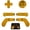 Metallic Gold, variant on QXWPBV Magnetic Metal D-Pad and Back Paddle Kit for Xbox Elite Series 1, Series 2 and Series 2 Core Controllers, Black, 7 Piece