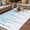Light Blue, variant on Pink Polka Dots Outdoor Rug for Patio/Deck/Porch, Non-Slip Large Area Rug 6 x 9 Ft, Vintage Abstract Art Watercolor Indoor Outdoor Rugs Washable Area Rugs, Reversible Camping Rug Carpet Runner