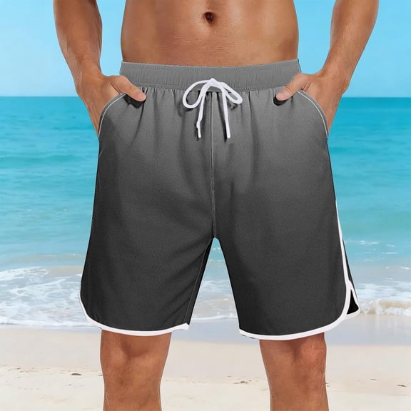 Yaoyar Mens Swim Trunks with Mesh Liner Quick Dry Bathing Suits Beach Vacation Swimsuit Board Shorts