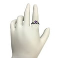 thumbnail image 2 of AoneJewelry 1.45 Ct. Amethyst Black Diamond Ring Crafted In 10k Rose, White & Yellow Gold, 2 of 5