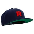 thumbnail image 5 of R Sign Embroidered Wool Blend Prostyle Snapback - Navy OSFM, 5 of 5