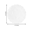 thumbnail image 3 of Efavormart 100 Pack Round White Paper Doilies, Food Grade Lace Paper Placemats - 4", 3 of 11