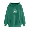 thumbnail image 3 of Aboser Womens Graphic Hoodies with Pocket Trendy Y2k Sweatshirts Casual Long Sleeve Hooded Shirts Lightweight Loose Fit Hoodie Sweatshirt Army Green M, 3 of 4
