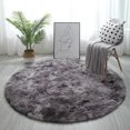 thumbnail image 3 of CAROOTU Soft Area Rug Fluffy Round Rug Shaggy Circular Rug For Bedroom Living Room Home Decor, 3 of 7