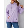 thumbnail image 4 of Liacowi Women Juniors Oversized Hooded Sweatshirt Rabbit Ear Long Sleeve Pullover Tops with Pockets Casual Streetwear for Teen, 4 of 9