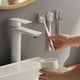 thumbnail image 2 of Inteprter 5 unids/set estante de cepillo de dientes eléctrico con resistente al agua para el baño y previene la contaminación Juegos de accesorios de baño blanco, 2 of 6