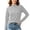 *Gray, variant on ClodeEU Women's Mock Neck Long Sleeve Slim Fit Basic Tee,Solid Stretchy Layering Base Top ,Women's Plus XXL