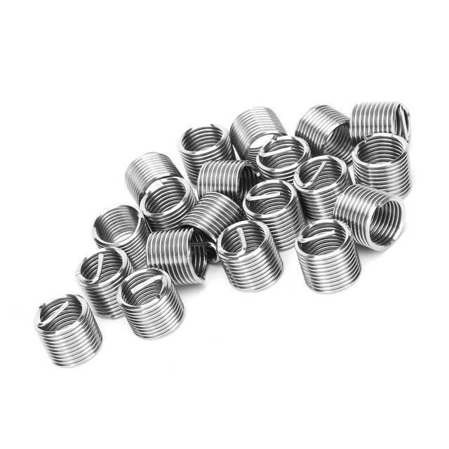Fafeicy 20Pcs Kit de Réparation de Filetage en Acier Inoxydable M12 X 1,5 Filetage Insert Douille