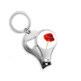 thumbnail image 1 of Simplicidad flor roja Pintura arte Corn poppy Cortador de clavos Anillo Llavero Abrebotellas Clipper, 1 of 3