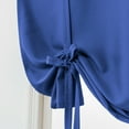 thumbnail image 5 of Sexy Dance Tie up Blackout Curtain for Bathroom Kitchen,Adjustable Balloon Roman Curtains for Small Window,Room Darkening Valance Shades Drapes Panel Rod Pocket,Blue,38" x 46", 5 of 7