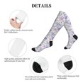 thumbnail image 5 of Pofeuu Lavender Flowers Print Compression Socks for Women & Men Circulation - Best Support for Nurses,Running,Athletic,Sports, 5 of 7