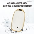thumbnail image 4 of Key Fob Cover Compatible with Genesis GV60 GV80 G70 G90 2022-2025 5 Button Keychain Case Holder Protector,Long Keychain-white, 4 of 7