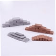 thumbnail image 4 of OULII Miniature Brick Decors for DIY Light Grey Clay Building Set Suitable for Sand Box and Model Train Layout, 4 of 8
