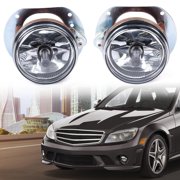 CROSSDESIGN Front Fog Lights Fit for Mercedes Benz W204 C260 C300 AMG C-Class Sedan 2006-2014