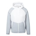 thumbnail image 2 of Karymi Blouses for Women Men Women Cooling Fan Jacket, Color Block Zip Up Hooded Air Conditioning Work Coat, Outdoor Jacket with Zipper Pockets Going Out Tops, 2 of 4