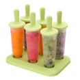 thumbnail image 1 of Paquete de 6 moldes de hielo premium para paletas de silicona, reutilizables, aptos para lavavajillas Sincero Hogar, 1 of 2