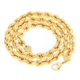 thumbnail image 5 of Nuragold 10k Yellow Gold 9mm Rope Chain Diamond Cut Bracelet (8"-9") Italian Jewelry for Men, 5 of 10