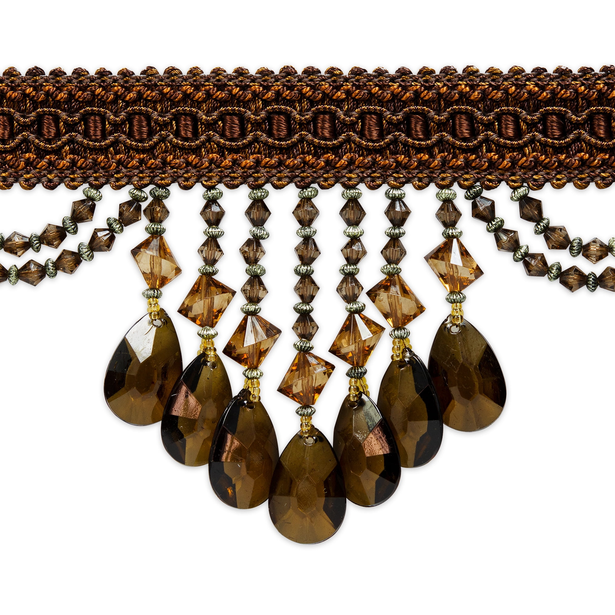 Expo Int'l Isabella Scalloped Bead Fringe Trim by the yard (Sold by the