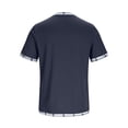 thumbnail image 5 of Men's Solid Color Basic Casual Short Sleeve Crewneck T-Shirt Top Tee for Daily Streetwear Loungewear Gym Workout Modern Fashion Essential | AESTIVO,Navy L, 5 of 8