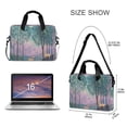 thumbnail image 3 of FORMRS 16" Laptop Bag Carrying Sleeve Case with Handle Travel Shoulder Briefcase, Purple Forest Scene, 3 of 8