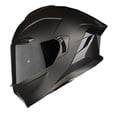 thumbnail image 6 of 1Storm Motorcycle Full Face Helmet DOT Adults Street Bike Dual Visor Sun Inner Shield with One Extra Clear Shield: HJAH15 Smoked Matt Black, 6 of 6