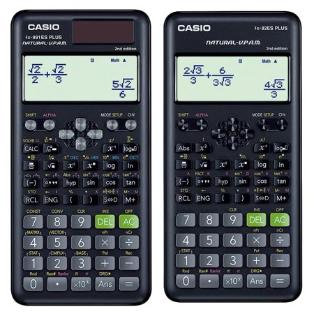 Casio FX-991ES Plus-2nd Edition Scientific Calculator & Casio FX-82ES Plus 2nd Edition - Scientific Calculator |3-years Warranty