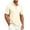 02-Beige, variant on Men's Short Sleeve Polo Shirt, Solid Color Collared Button Up Casual Top, Lightweight Breathable T-Shirt for Work Golf Outdoor Daily Wear 12-Vermilion XXXL