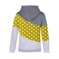 thumbnail image 5 of Xijirk Women's Sweatshirts Long Sleeve Hooded Solid Color Casual Cozy Lined Women's Sweatshirts for Cold Season,Yellow,M, 5 of 6