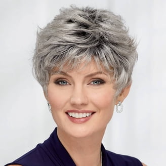 Paula Young CC Casey CoolCap WhisperLite Wig Color 56 Gray Pixie NIB Paula Young Wig CASEY Size PETITE Color #51 PRETTY PEWTER  main image 4