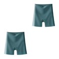 thumbnail image 1 of Minnieouse Pantalones de seguridad de seda de cintura alta Pantalones cortos transpirables debajo de la Medias de verano Bragas push up Verde L(100-120 kg) 2piezas, 1 of 6