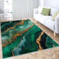 thumbnail image 3 of Area Rug for Bedroom Marble Green Texture Washable Rugs 2x3 Modern Soft Non-Slip Floor Carpet Indoor Outdoor Rug Entryway Rug for Living Room Laundry Room, 3 of 8