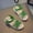 Green, variant on Piuwrlz Versatile Glitter Espadrilles Sandals for Little Girls Peep Toe Shoes Lace-Up New Dress Flats Black Size 27